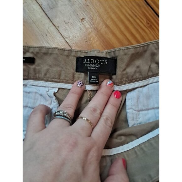 Talbots Heritage Capri Pants Tan Cropped Women’s Size 10P 10 Petite - Picture 2 of 2